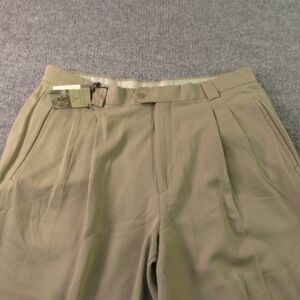 Savane Dress Pant Men 38x30 Silkworks Casuals Tencel Pleated Cuffed Academia Y2K